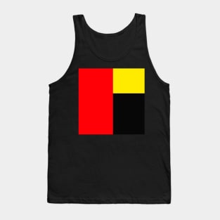 red yellow and black abstract minimalist geometrical modern art design Tank Top